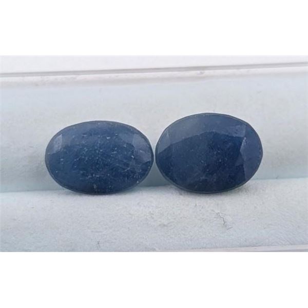 7.33 ct Certified Madagascar Sapphire gemstone Pair ($8,400 Appraisal)