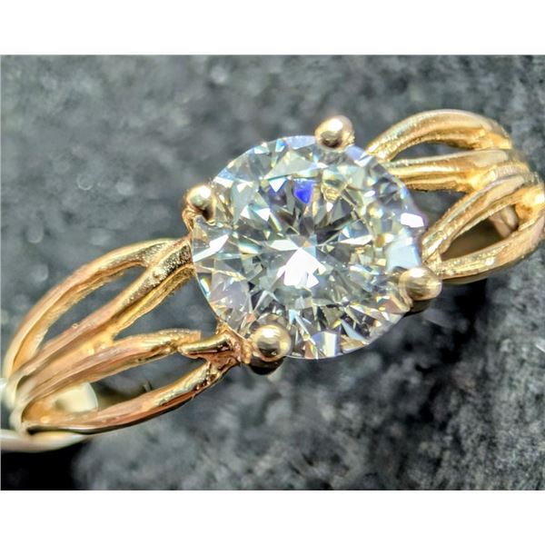 $1275, 10k(1.3g),  lab diamond (0.35ct)ring, size , appraised value $1275,