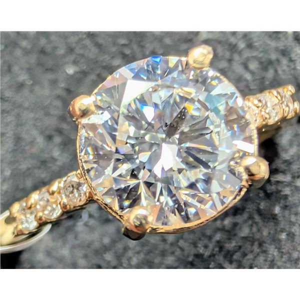 $3340, 10k(2g), lab diamond (1.6+0.06ct)ring, size 6, appraised value $3340,
