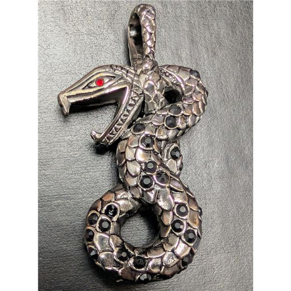 $80, stainless steel snake pendant, retail value $80