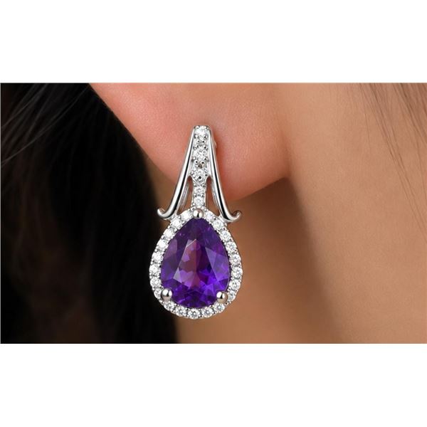 $260, silver(4.25g), amethyst (2.5ct)earring, retail value $260