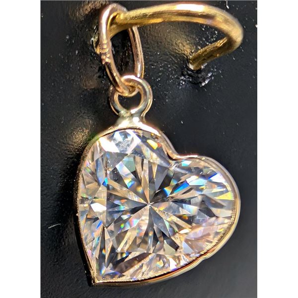 $600, 10k moissanite (1.95ct) pendant, retail value $600