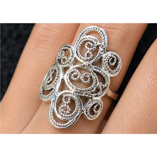 $120, silver(4g), ring, retail value $120