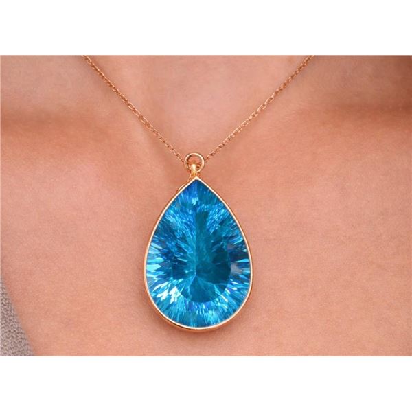 $1200, 10k(2g), blue topaz (8.5ct) pendant , retail value $1200