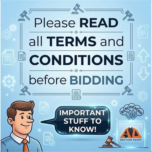 Auction Terms and Conditions Notice