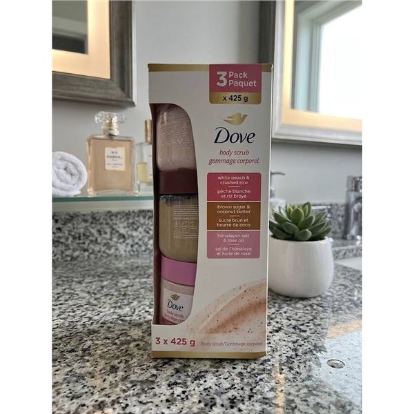 Dove Body Scrub 3-Pack Assorted Scents