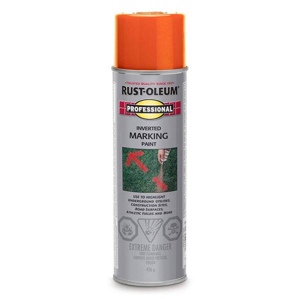 Rust-Oleum Professional Inverted Marking Red-Orange 6 x 426g