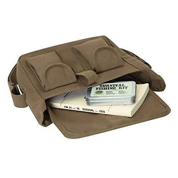 Rothco Olive Drab Canvas Ammo Shoulder Bag - 2277