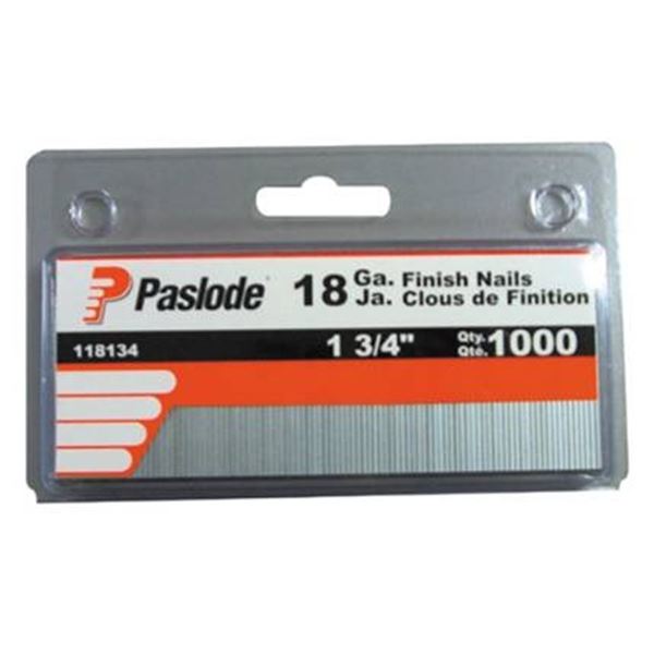 Paslode 18 Gauge Galvanized Finish Nails, 10x