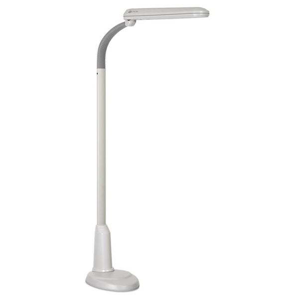 OttLite 24W Floor Lamp, Dove Gray
