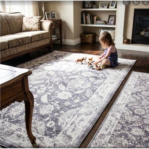 WashLuxe Area Rug & Runner Set
