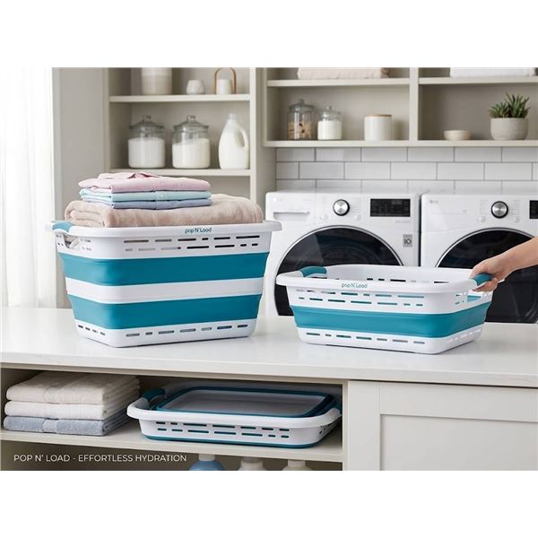 Lot of 2 Collapsible Laundry Baskets