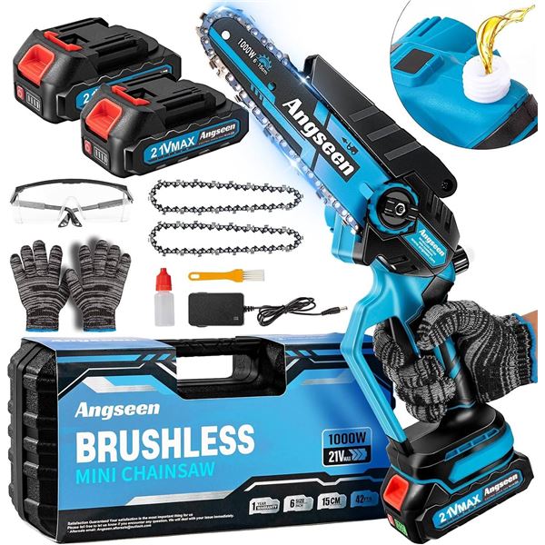 Angseen Brushless Mini Chainsaw Kit 1000W