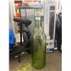 Image 4 : Green Glass Decorative Bottle, 30 Inches Tall