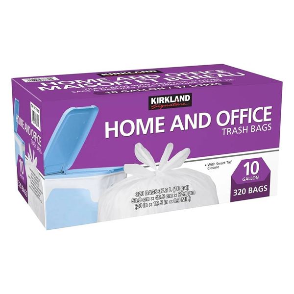 Kirkland Signature 10 Gallon Trash Bags