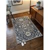 Image 1 : Gray and White Patterned Area Rug 30" x 45"