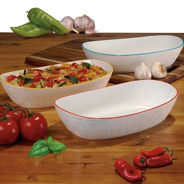 3 Porcelain Serving Bowls