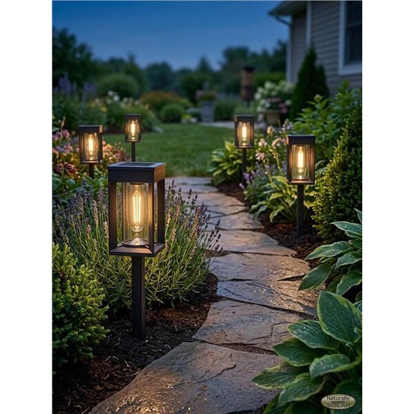 Naturally Solar LED Pathway Lights, Set of 4
