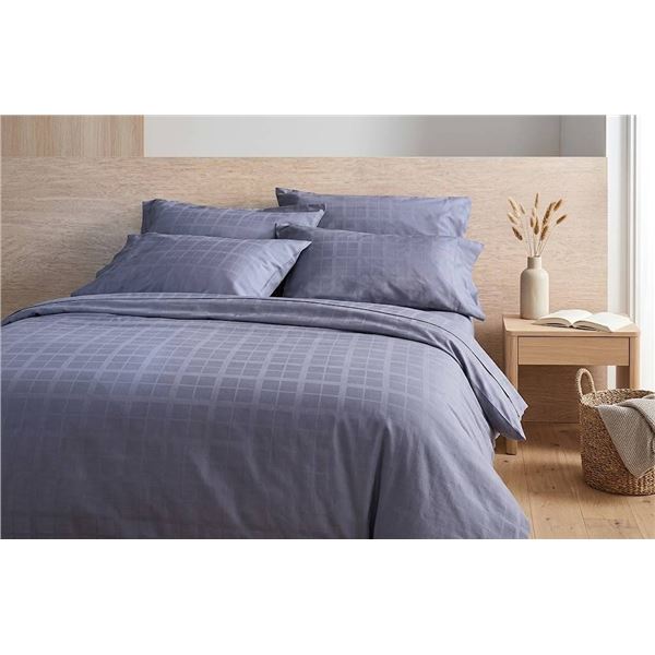 GlucksteinStudio 6 Pc Queen Sheet Set, Blue