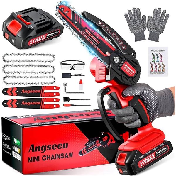 Angseen 6-Inch Cordless Chain Saw