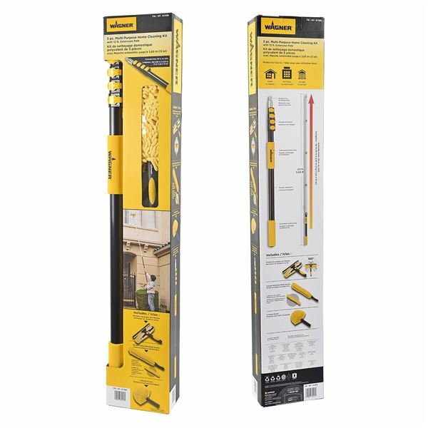Wagner 5-Piece Cleaning Kit with 12 ft Pole
