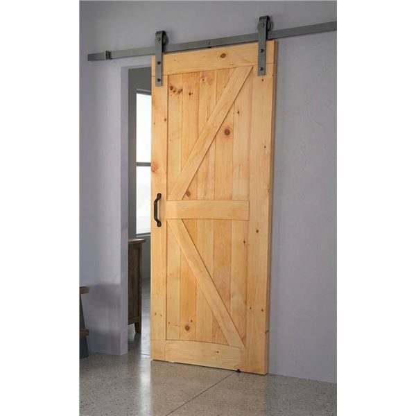SGA Natural Knotty Pine Barn Door 37" x 84"