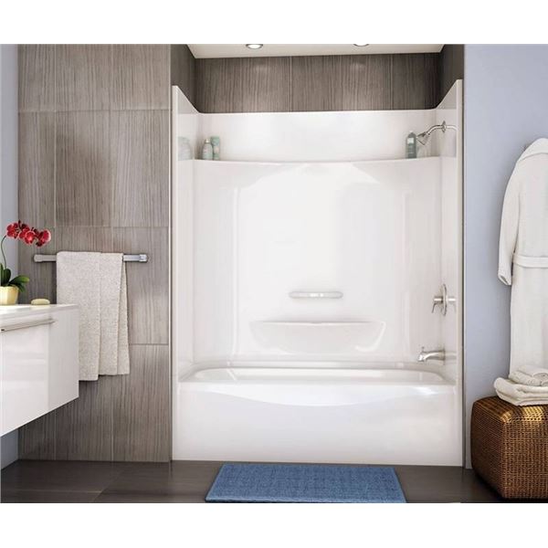MAAX Essence 6030 Wall Kit, White Acrylic