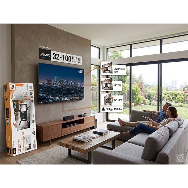 AVF Tilt and Turn TV Wall Mount