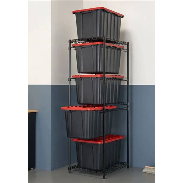 Trinity 5-Tier Storage Bin Rack **Bins Not Included**