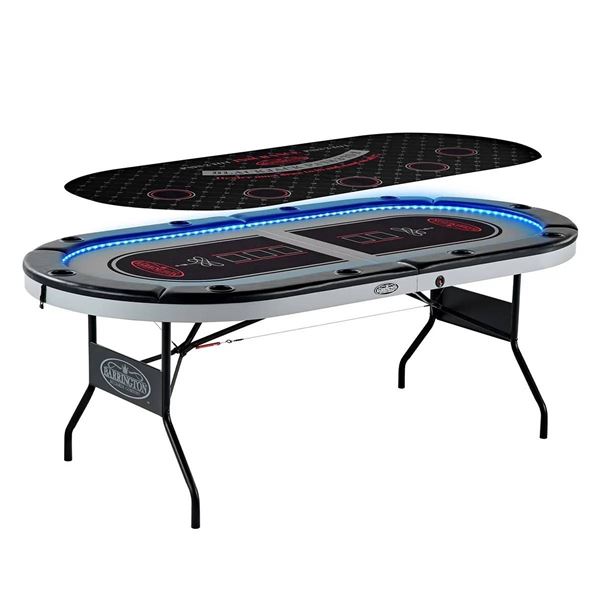 Barrington Poker Table With LED Lights