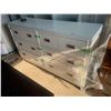 Image 2 : Metal Eight-Drawer Dresser, 64x18x38in