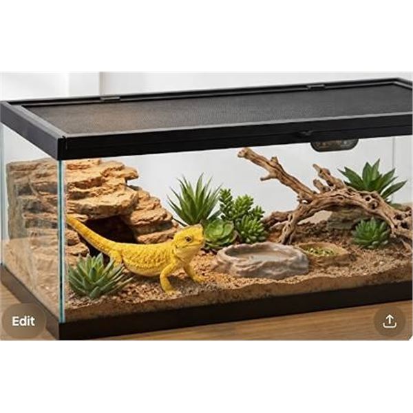 Zilla Critter Cage 20L 30x12x12 Black