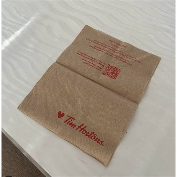Tim Hortons Brown Interfold Napkins 6016ct