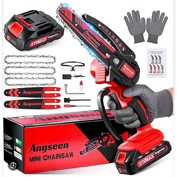 Angseen Mini Chainsaw 21V Cordless 150CM