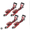Image 1 : Powerbuilt 4-Piece Ratchet Tie Down Set