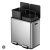 Image 1 : EKO Dual Compartment Recycle and Trash Can