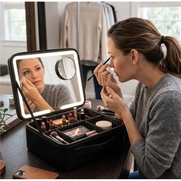 Sheffield Labs Travel Vanity Case with LED