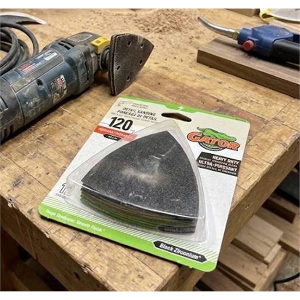 Gator 120 Grit Detail Sanding Sheets 5packs - 12 per pack