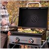 Image 1 : BlackstoneÂ  Original 22â€ Tabletop Griddle with Integrated Protective Hood and Stainless 