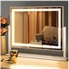 Image 1 : Makeup Mirror with Lights, Vanity Mirror with 3 Lighting Modes, Light Up Mirror, Touch Sensor, USB P