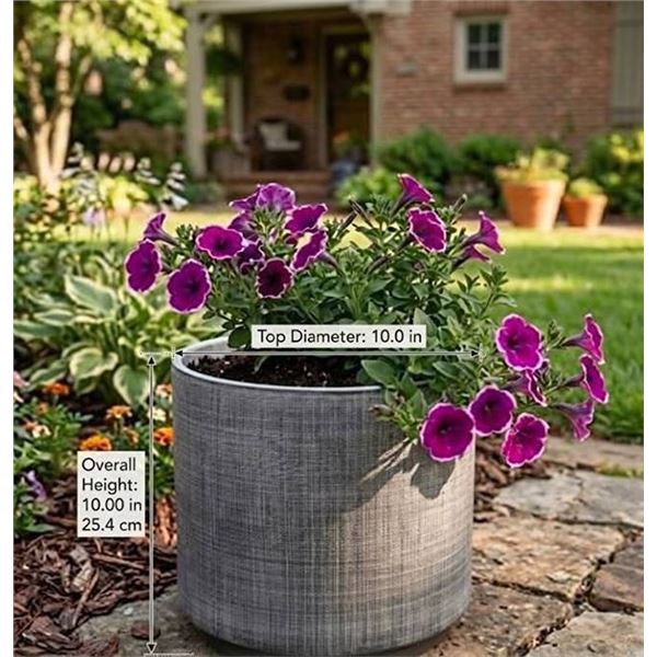 Rivet Rustic Textured Stoneware Planter