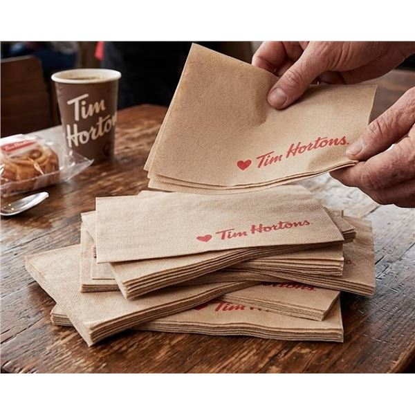 Tim Hortons Brown Interfold Napkins 6016ct