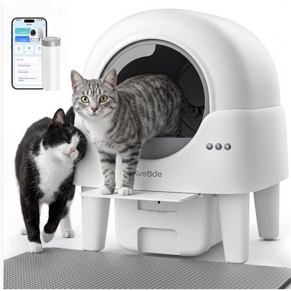 Kveode Self Cleaning Cat Litter Box