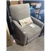 Image 2 : True Innovations Gray Fabric Swivel Recliner