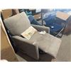 Image 4 : True Innovations Gray Fabric Swivel Recliner