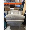Image 7 : True Innovations Gray Fabric Swivel Recliner