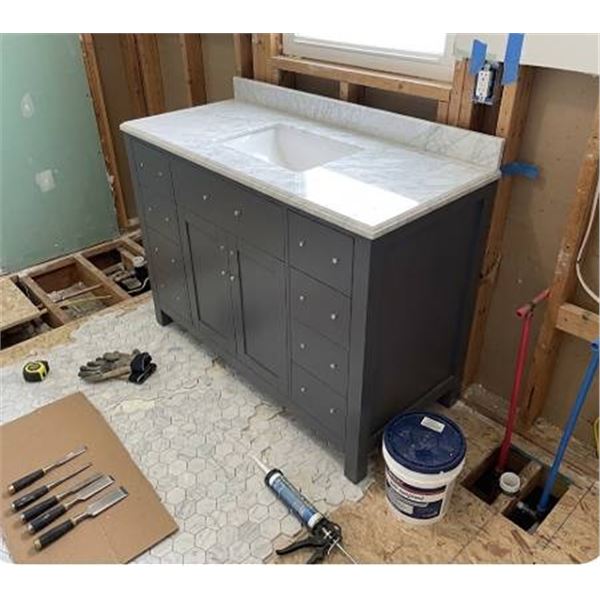 CO-OP Gold 48" Carrera Vanity Grey