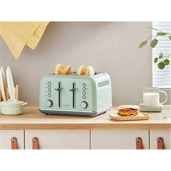 BUYDEEM DT640 Cozy Greenish 4-Slice Toaster