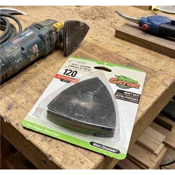 Gator 120 Grit Detail Sanding Sheets 5packs - 12 per pack