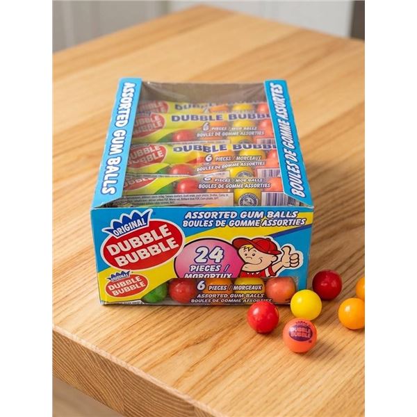 Dubble Bubble Assorted Gum Balls 24 x 66g